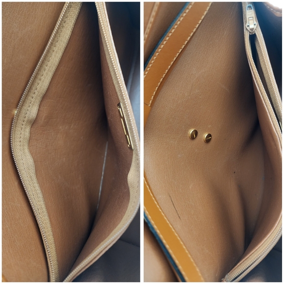 Auth Christian Dior Vintage Brown Crossbody/Cluth Bag - Picture 7 of 15